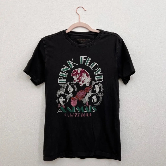 John Varvatos Pink Floyd The Animals 1977 Tour Gray 100% Cotton T-Shirt‎ Small - Picture 1 of 4
